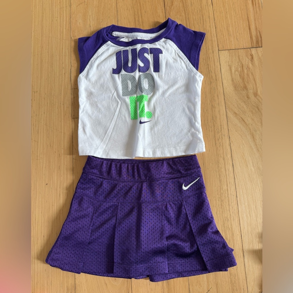 Nike Kids Matching Set - Purple and White